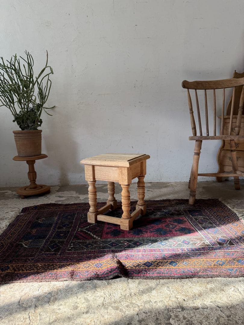 ビンテージ サイドテーブル ベッドサイドテーブル 小 剥離 ビンテージ