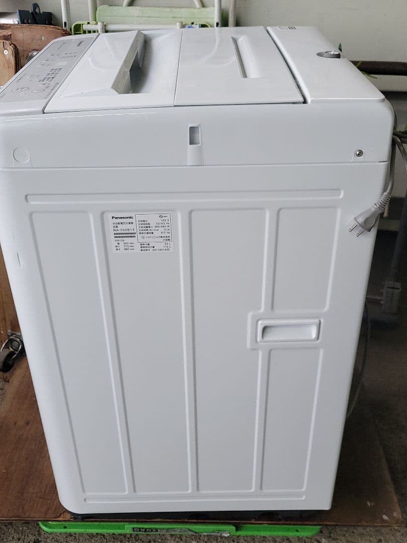 パナソニック 全自動洗濯機 NA-F60B13 6.0kg 2020年製