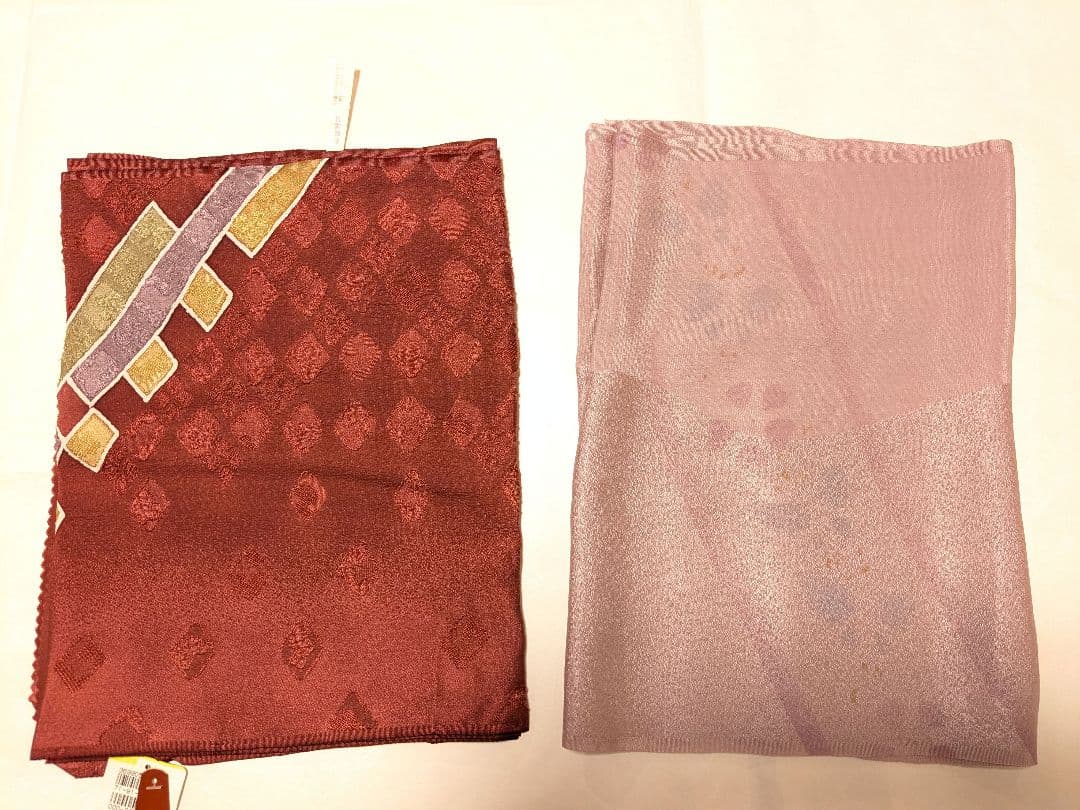 正絹 江戸紅型名古屋帯と大島紬着物、長襦袢、帯締め帯揚げセット