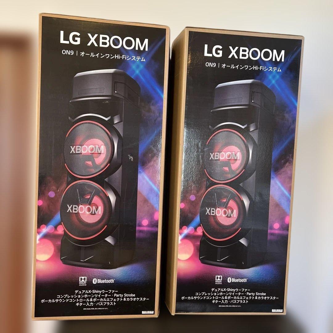 LG XBOOM ON9 Bluetooth スピーカー 2台セット 本日の特価品 お2つ限り 当日発送 LG エルジー DJスタイル スピーカー