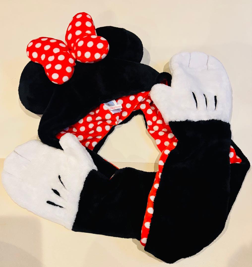 黒*使様 ミニー　マフラーキャップ　ディズニー ディズニー ファンキャップ マフラーキャップ ディズニーミニーファン