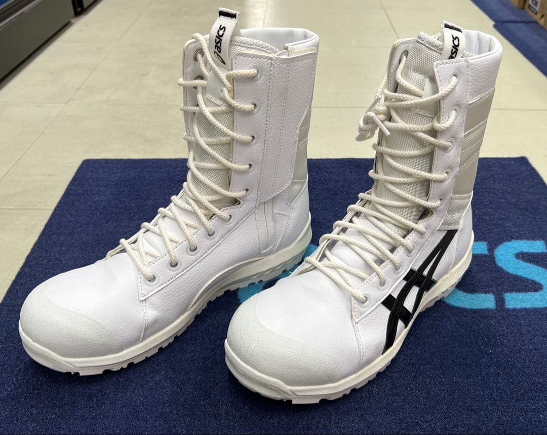 ASICS CP402 100 安全靴 25.5cm ホワイト/ブラック - メルカリ