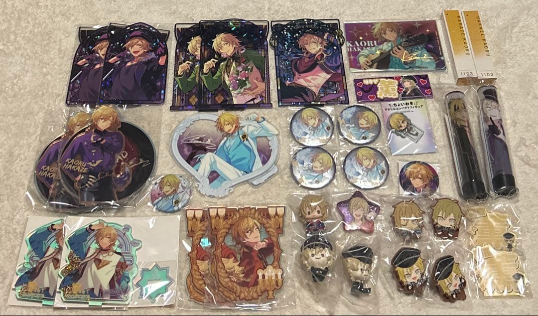 あんスタ　羽風　薫　セット　缶バ　アクスタ　アクキー　中国　台湾　韓国 あんスタ 羽風 薫 セット 缶バ アクスタ アクキー 中国 台湾 韓国 あん