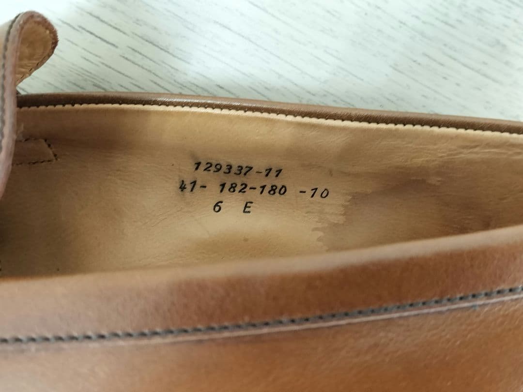 [J.M. WESTON]ライトタンレザー ローファー6E（25〜25.5cm）