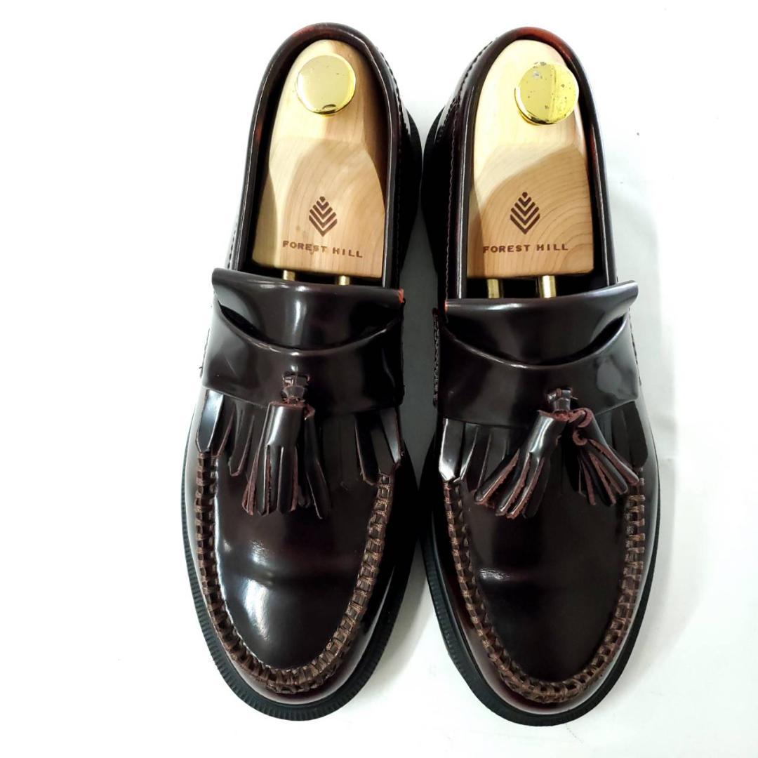 ドクターマーチン ADRIAN キルトタッセルローファー バーガンディ UK7