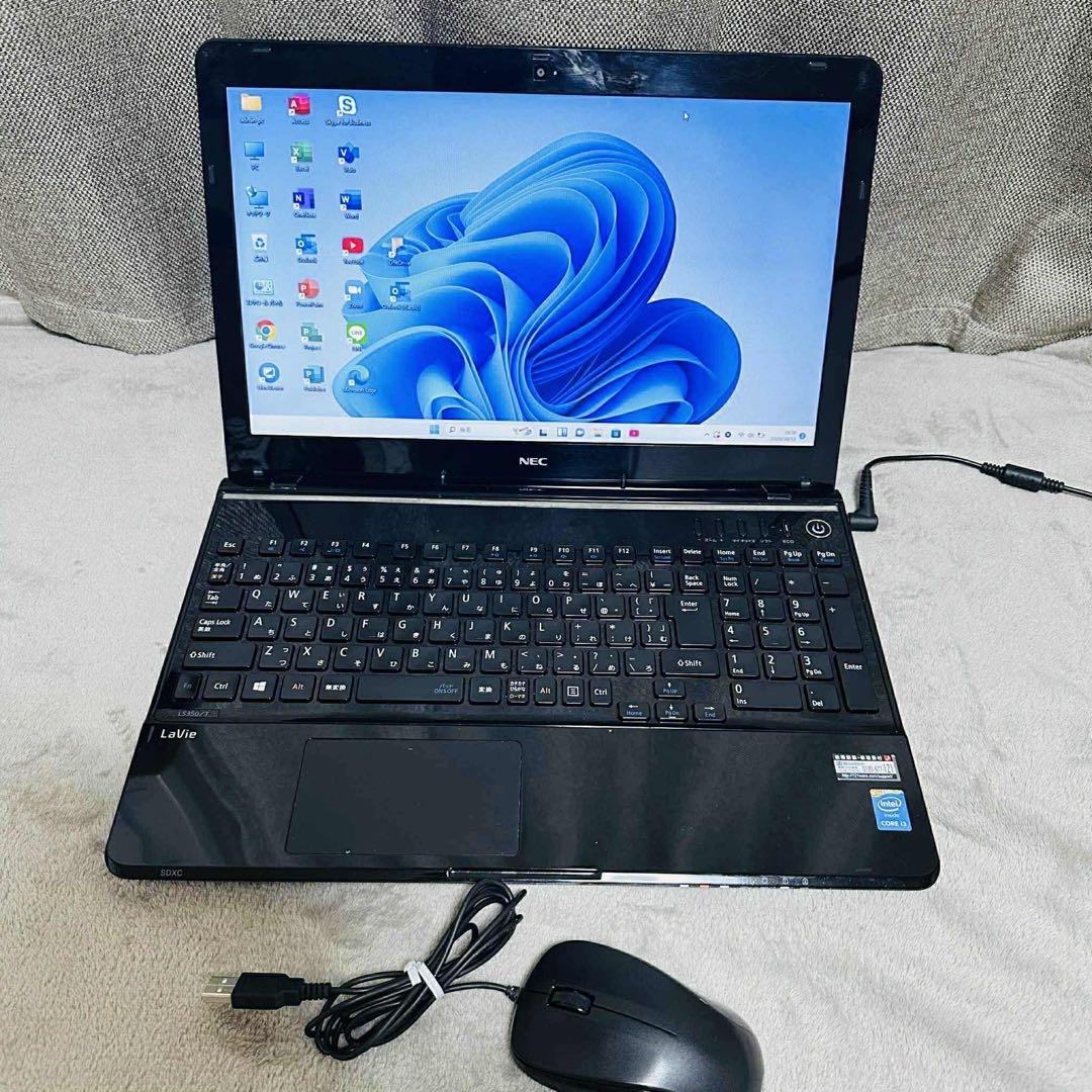 S150 NECノートパソコンSSDサクサク動く Windows11オフィス付き - メルカリ