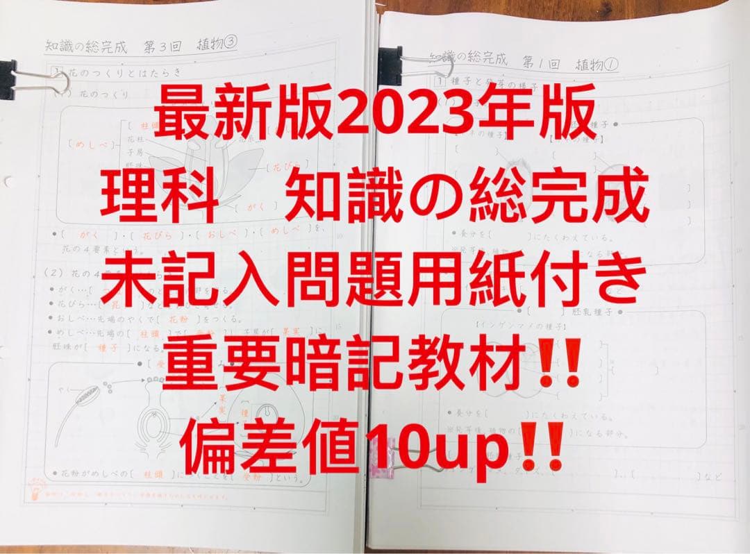 ⑳やSAPIX サピックスsapix 理科の総完成付き最後の総仕上げ❣️暗記
