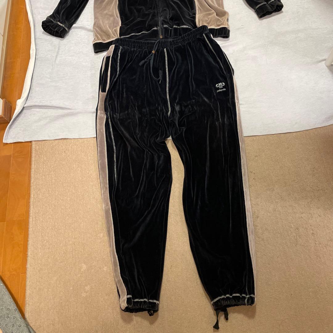 レア物】pellepelle ベロア素材 セットアップ バイカラー XXL - メルカリ