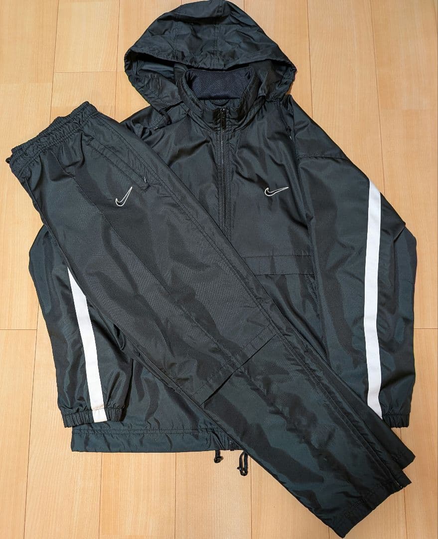 ひ*こ様 90s 銀タグセットアップ NIKE ナイロンジャケット パンツ 90's NIKE Nylon Jacket SIZE M 90年代 ナイキ ナイロンジャケット 銀