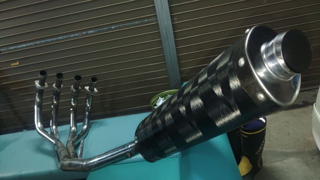 NC39 CB400SF マフラー SP忠男 コンバットマフラー スーフォア ウェビックガレージセール | ホンダ CB400SF NC39 外し SP忠男