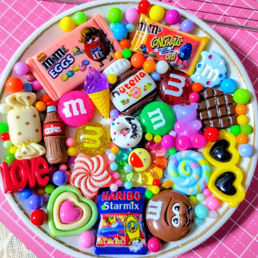 A991-デコパーツ まとめ売り mチョコ お菓子系 - メルカリ