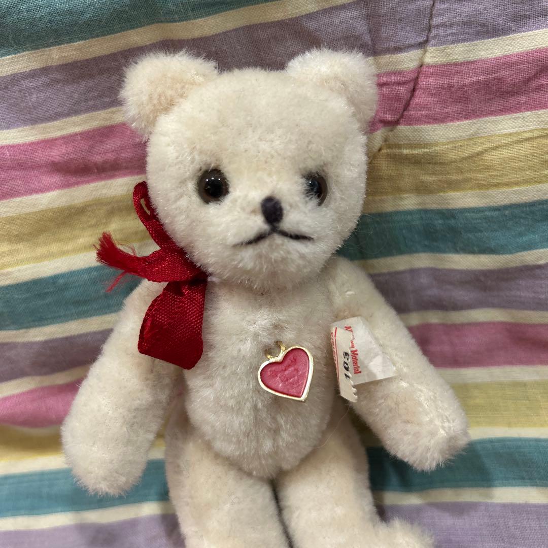 最終お値下げ　レア！タグ付き　可愛い顔のヴィンテージ　ベルグ　ホワイトベア