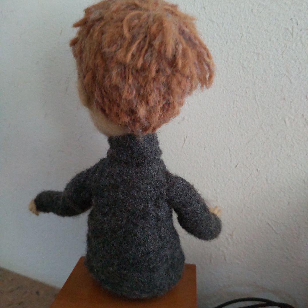 フェルト作家poppetさん 少年と猫 - メルカリ