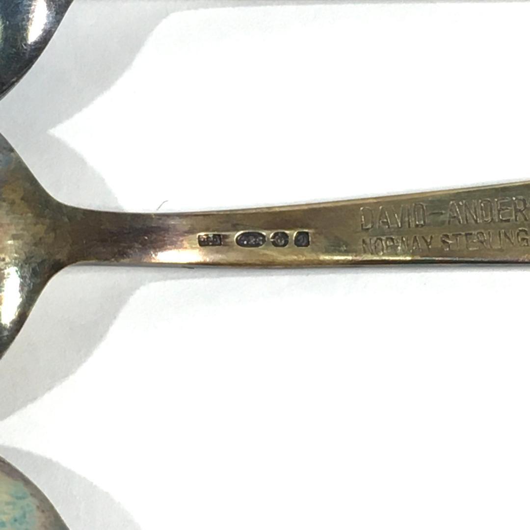 ○北欧 DAVID ANDERSEN ノルウェー SILVER 925 スプーン