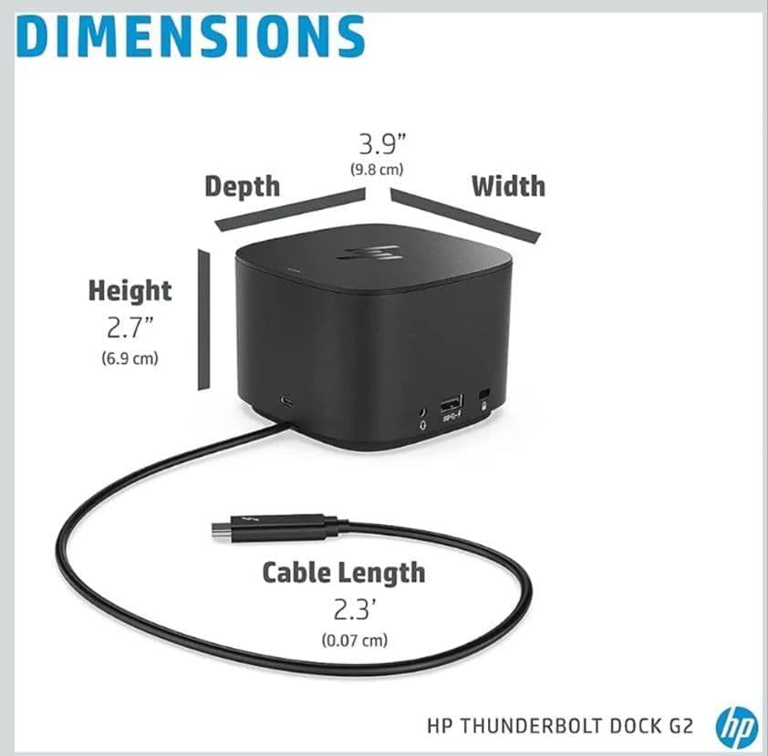 美品】HP Thunderbolt Dock G2（120Wアダプター付） - メルカリ
