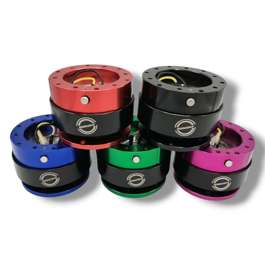 ブラック】SIBEIKE クイックリリース レンチン音鳴る ステアリング