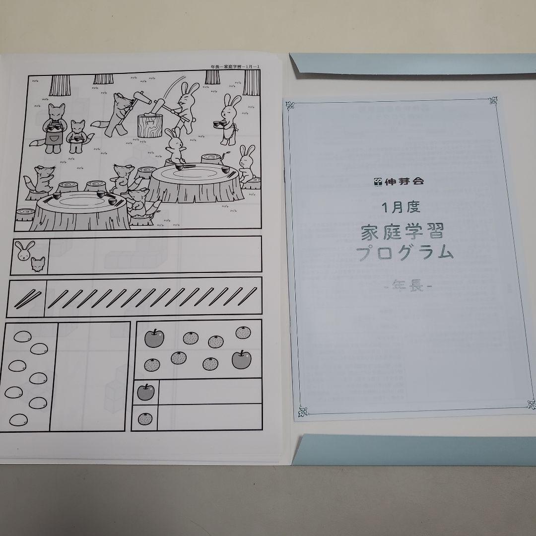 伸芽会 家庭学習プログラム (1年分) - 年長