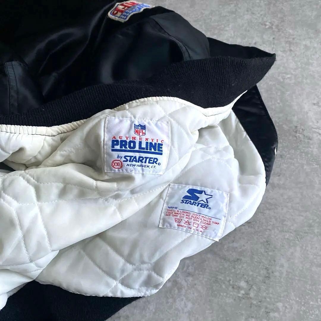 80s 90s STARTER RAIDERS スタジャン USA製 黒 XXL - メルカリ