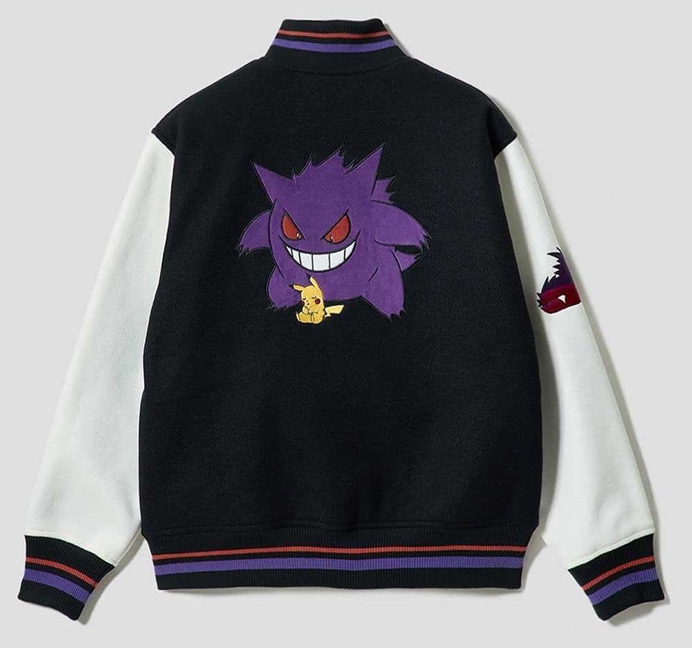 M 新品 ピカチュウ＆ゲンガー スタジアムジャンパー graniph ピカチュウ＆ゲンガー｜スタジアムジャンパー｜ユニセックス｜グラニフ