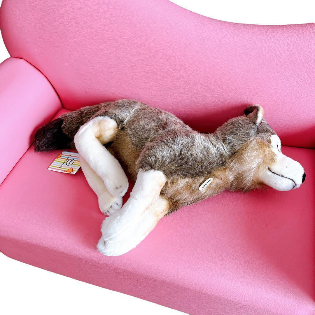 希少 正規品 シュタイフ オオカミ つぶらな瞳がかわいい 狼 ブラウン