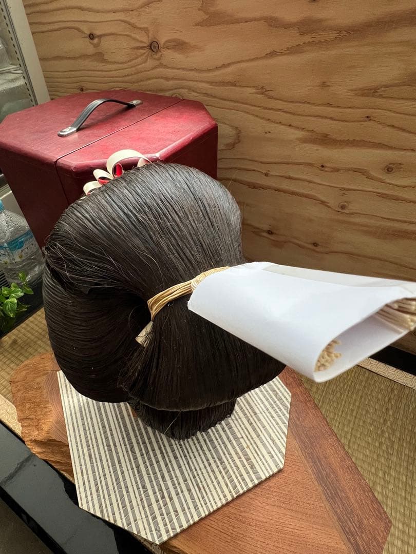 辰巳8号サイズ かんざし付き 辰巳商会 大衆演劇、日本髪かつら、ケース