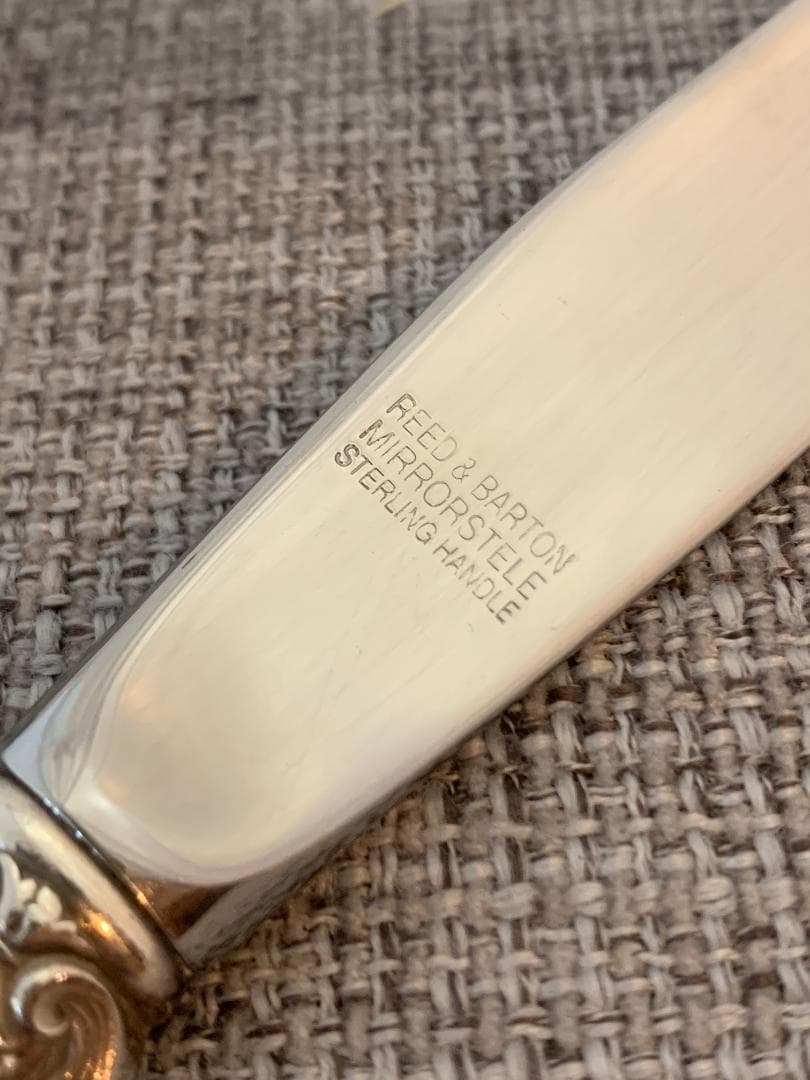 REED & BARTON 純銀スターリングシルバー製 テーブルナイフ4本 - メルカリ