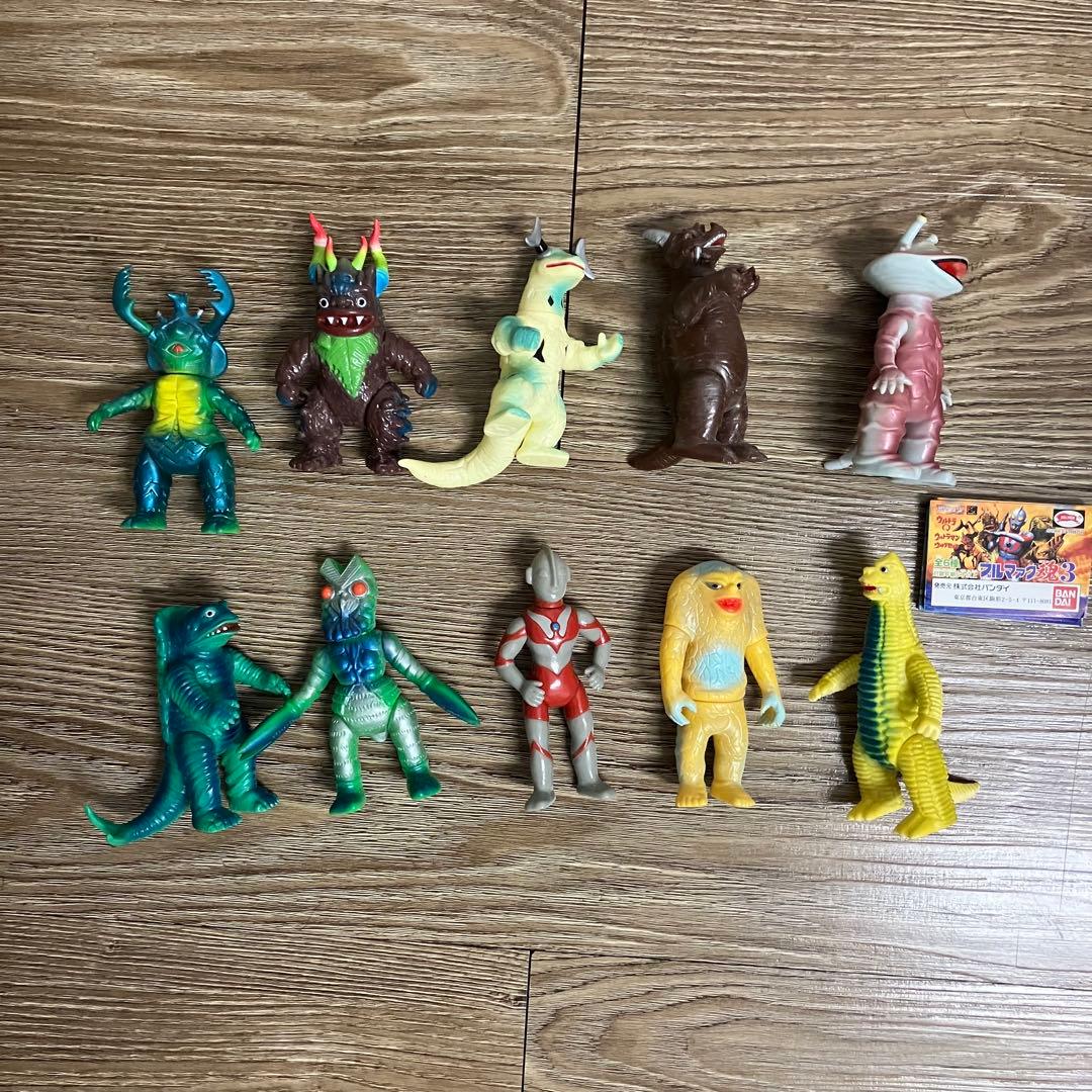 ブルマァク魂 ウルトラマン 怪獣 ソフビ フィギュア 10体セット ブルマァク魂1 2 3 全17種セット ウルトラQ ウルトラマン怪獣ソフビ 検