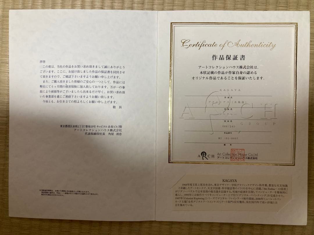 KAGAYA アクエリアス(水瓶座) - メルカリ