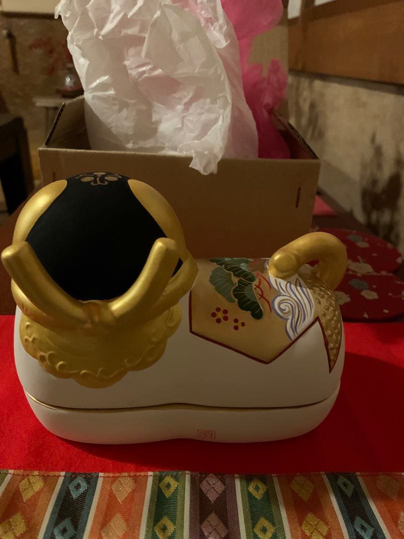 須はら張り子 須原陶磁工房 雛祭り 雛人形 犬筥 特大 誕生日 出産祝い