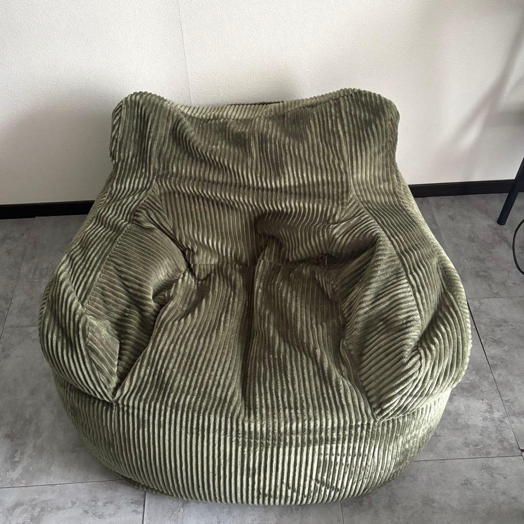 LOOSY HUGME 1人掛けビーズソファ オリーブ LOOSY 1人掛けビーズソファ Olive｜1人用ソファ おしゃれ 一人暮らし