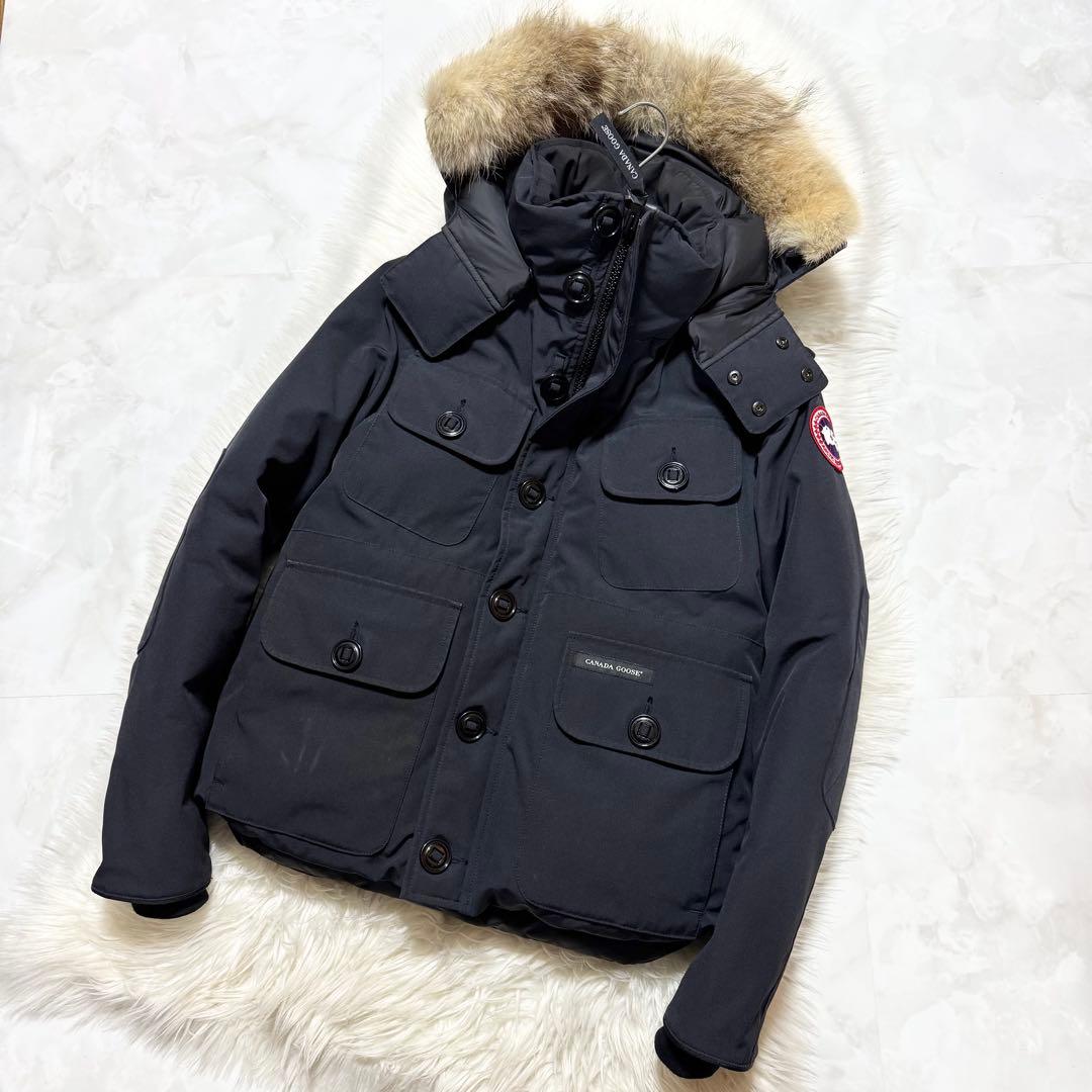 本物 カナダグース 3WAY ラッセルパーカー ファー付き ダウン