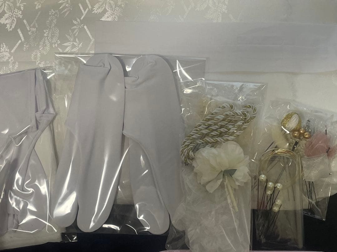 専用 振袖 着物 ピンク✖️シャンパンゴールドクリーム系 刺繍 一式