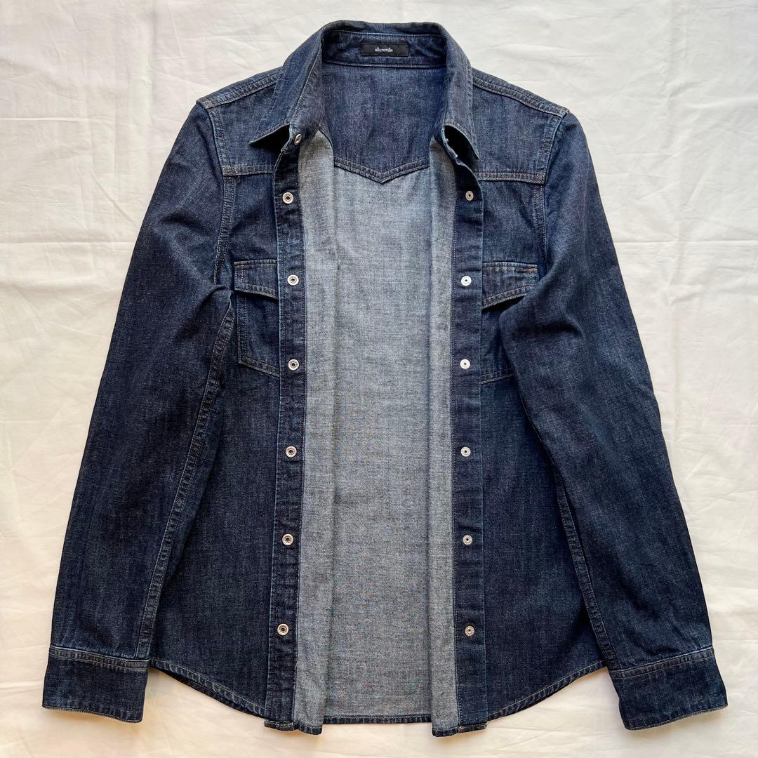 2度着用】allureville アルアバイル デニム シャツ M ダンガリー