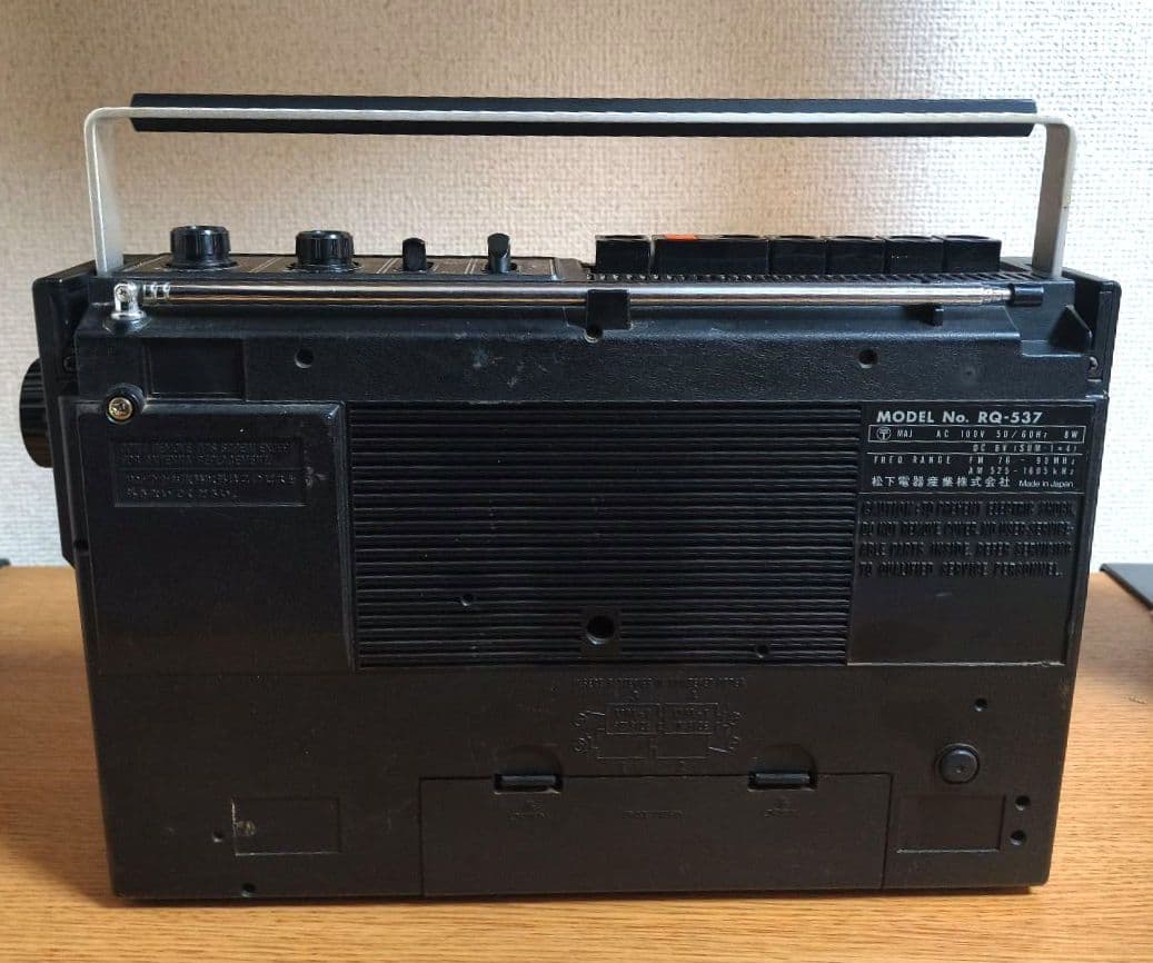 National RQ−537 ラジカセ整備品 ベルト・モーター新品 昭和レトロ
