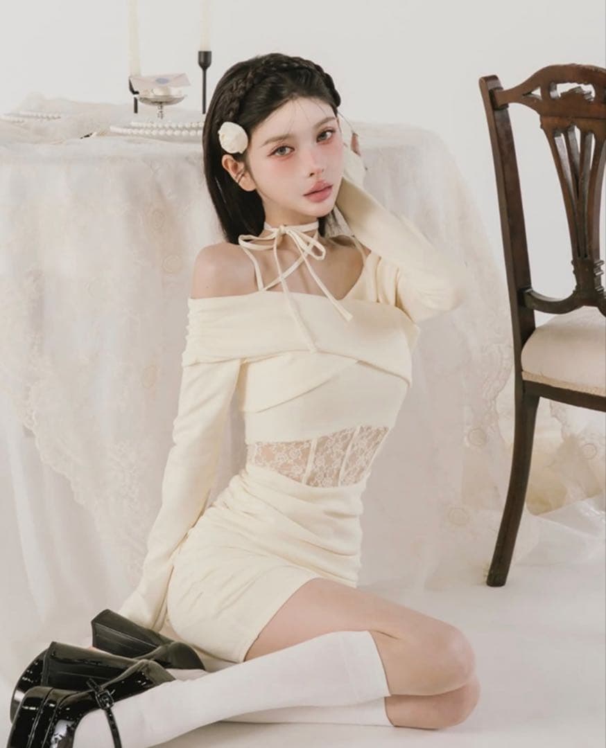 darich コルセットレースカットミニワンピース - メルカリ