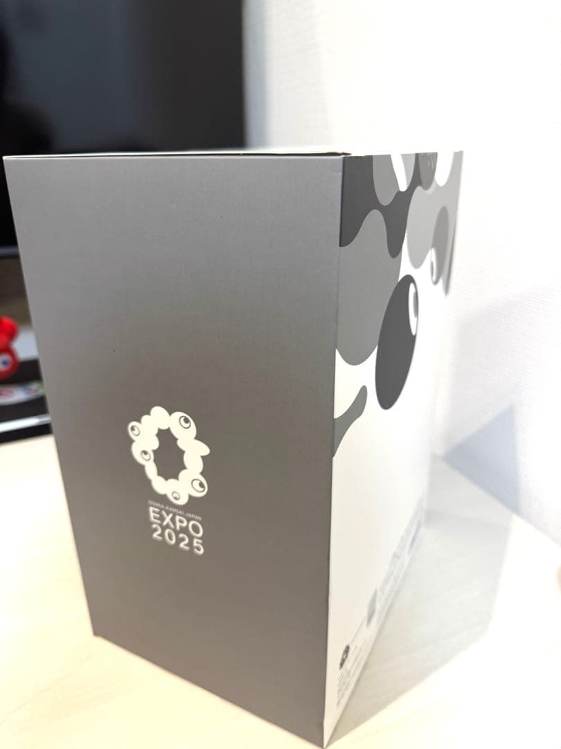 ミャクミャク 貯金箱 ソフビ ちょきんばこ EXPO2025 モノクロ 万博