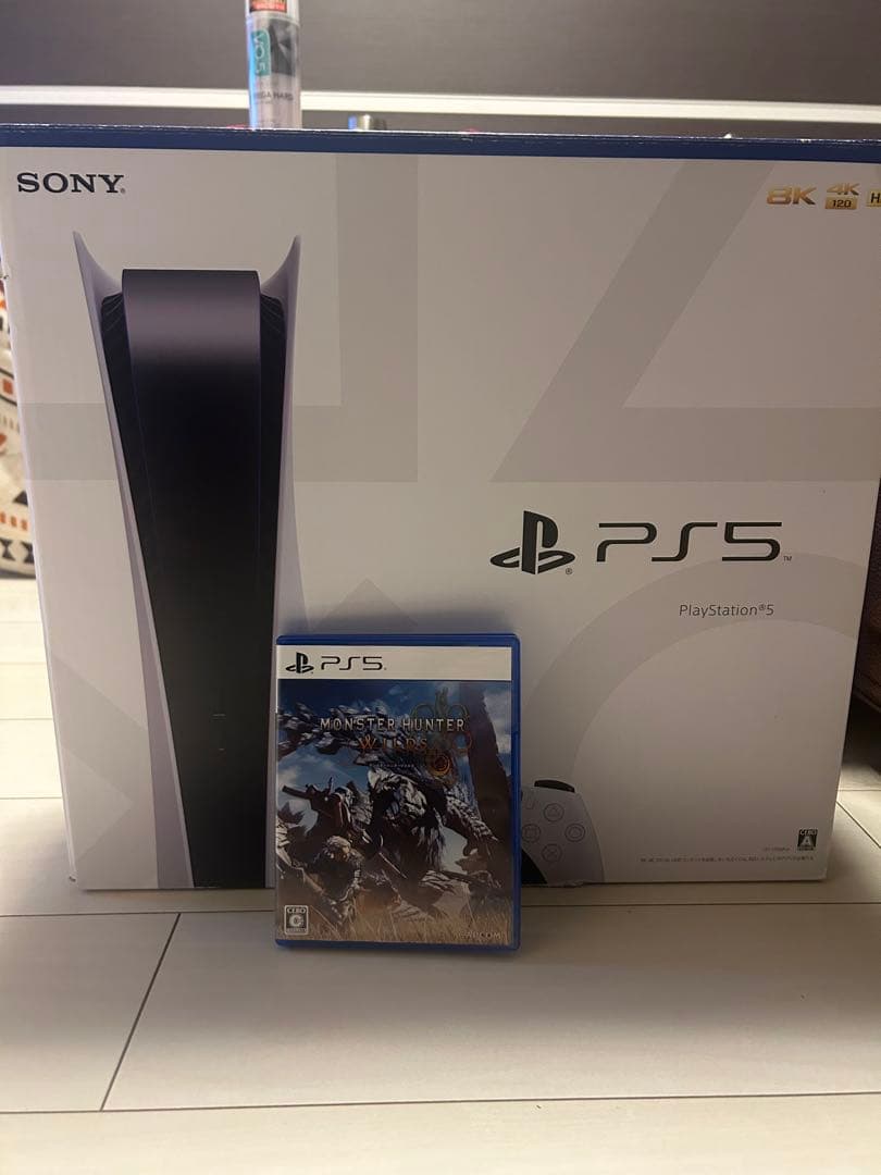 ps5ディスクエディション 背面パドル付きデュアルセンス モンハンワイルズセット モンスターハンターワイルズ」仕様のDualSense ワイヤレス