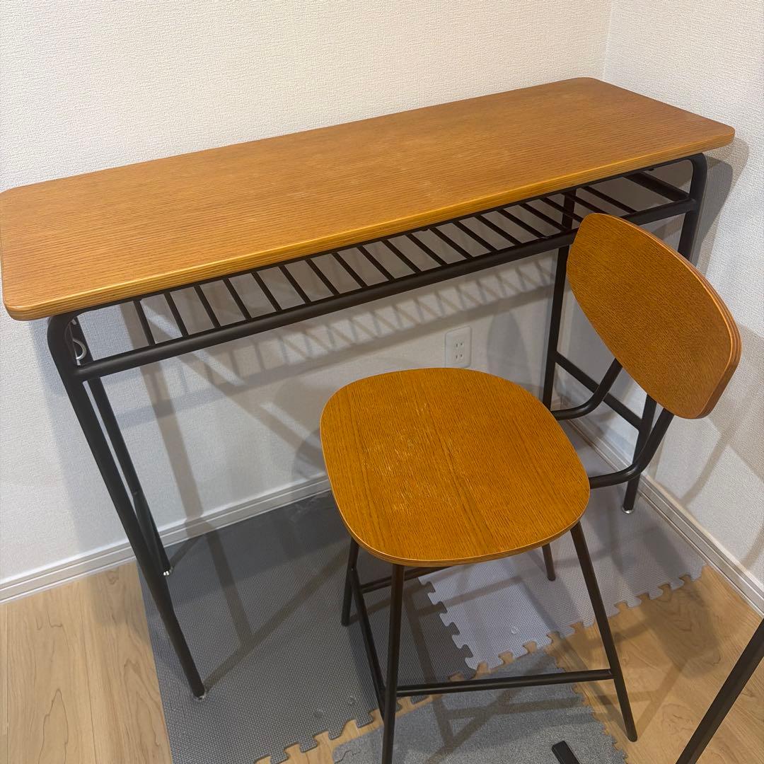 unico skola デスク カウンターテーブル チェア 定価7万円相当 - メルカリ