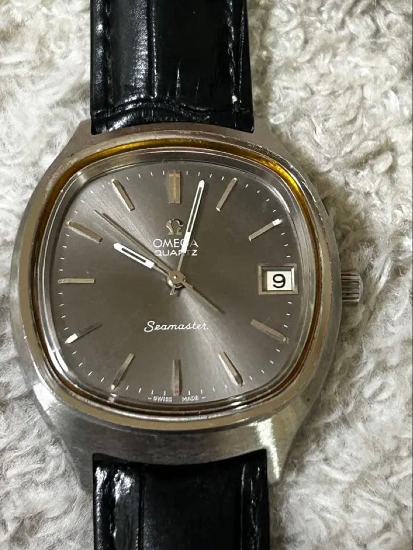 ぽ*け様 【美品】OMEGA seamaster クオーツ　グレー文字盤　スクリ オメガ シーマスター・アクアテラ 38.5MM クオーツ グレー文字盤