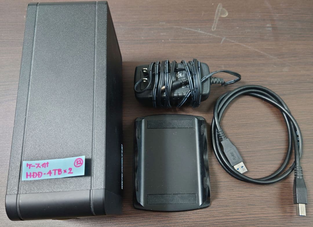 Seagate 3.5HDD(4GB✕2・合計8TB)+外付ケース・中古(管32