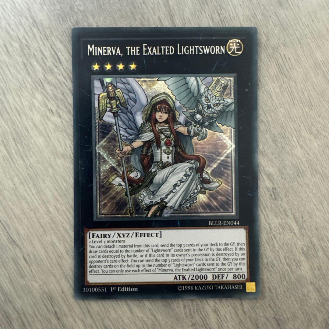遊戯王 英語版 ライトロードセイントミネルバ シークレットレア 1st