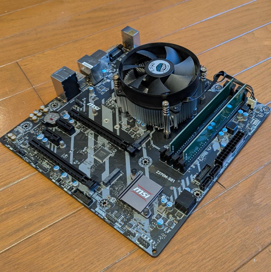 MSI Z370M-S01 マザー+Core i7-8700+16GBメモリ