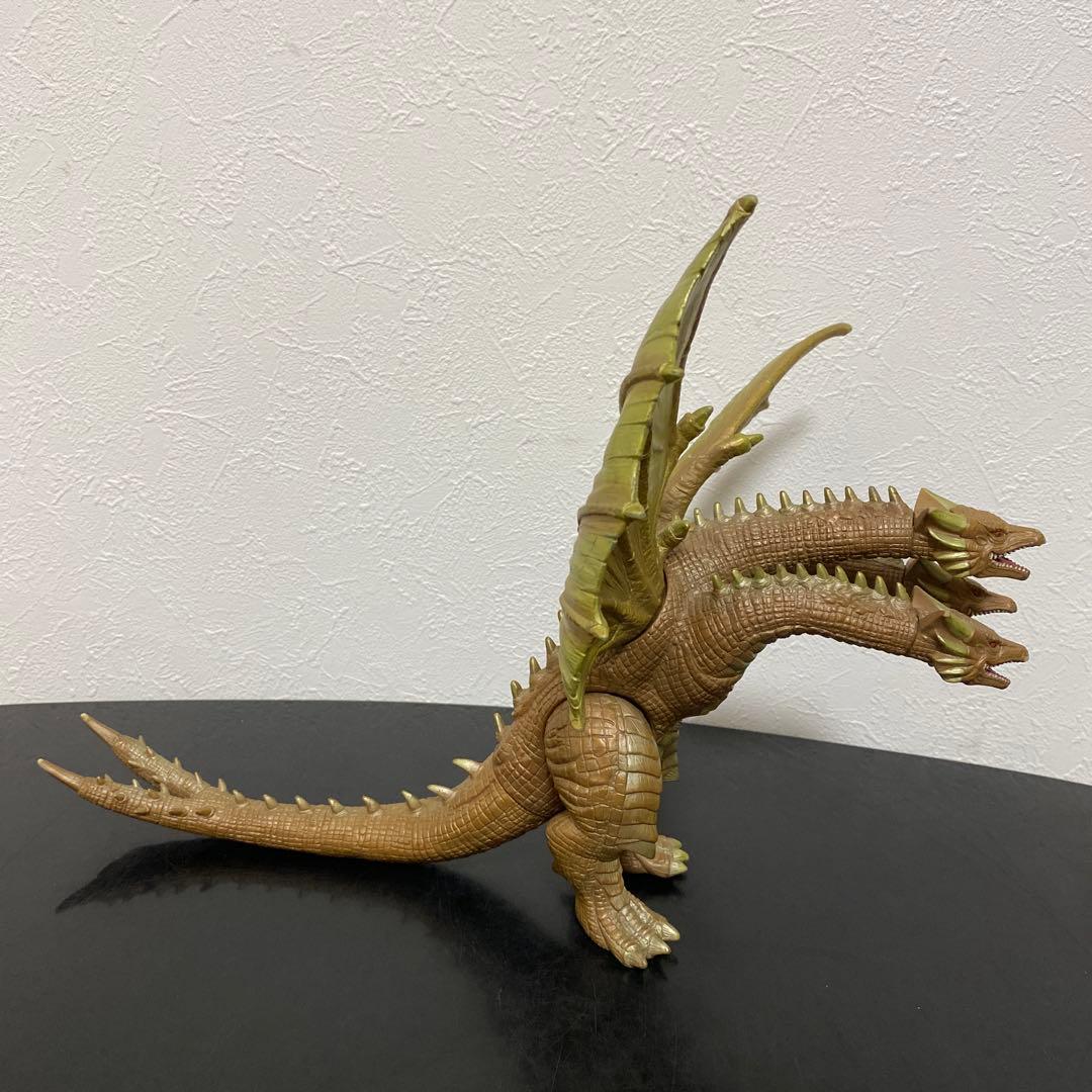 当時物 1998 バンダイ 白亜紀型 キングギドラ ソフビフィギュア ゴジラ