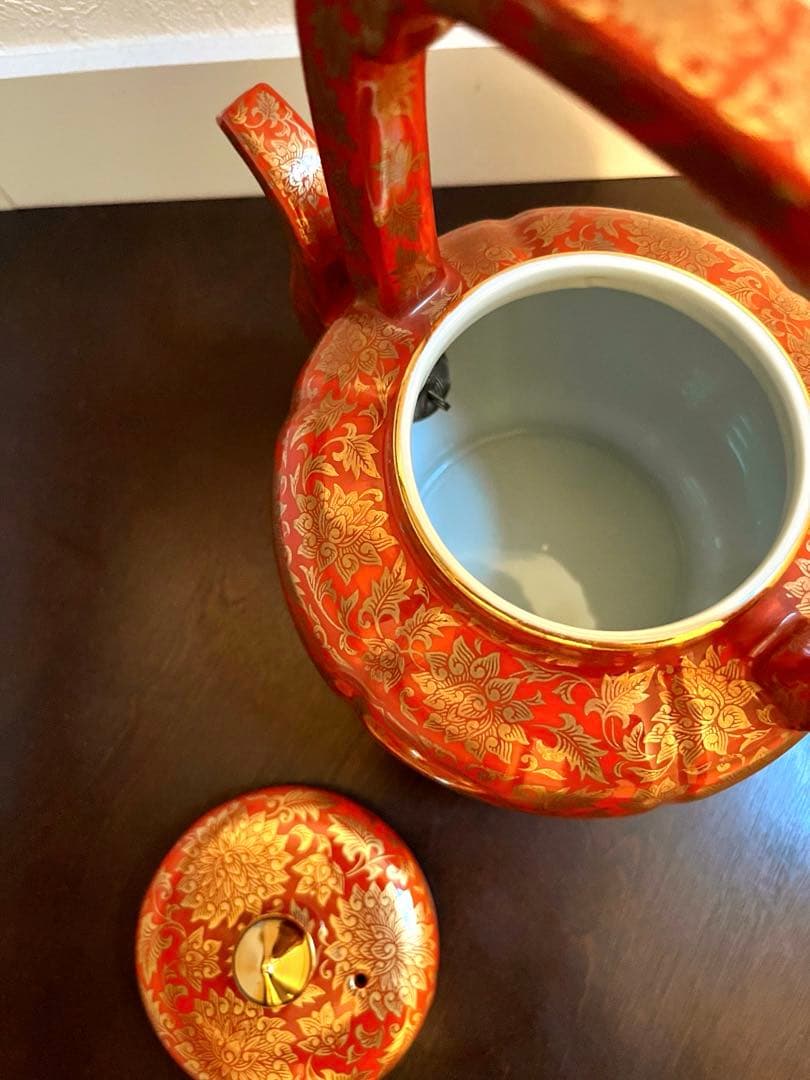 急須 金彩注水器 翠山窯 骨董品 - メルカリ