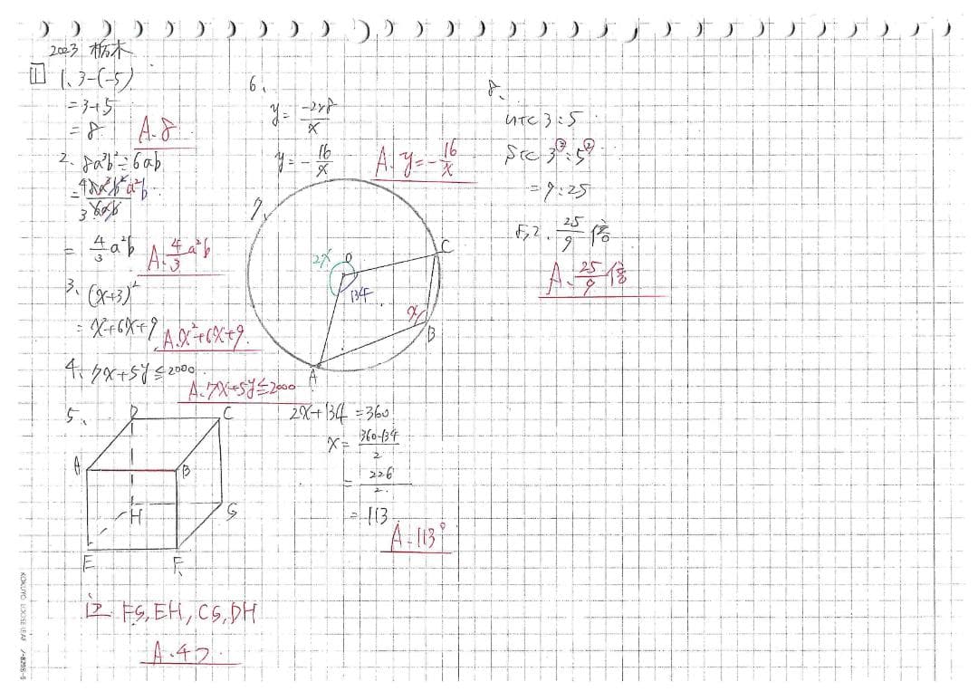 塾講師オリジナル数学解説 全問動画付 栃木 公立高校入試 2022-24 過去