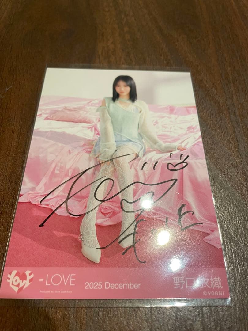 苔*様 ＝LOVE 生写真 野口衣織 直筆サイン - メルカリ