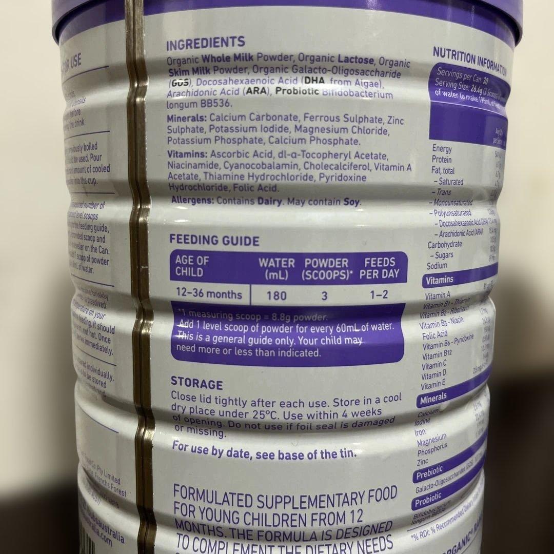 bubs organic オーガニック粉ミルク 2缶セット - メルカリ