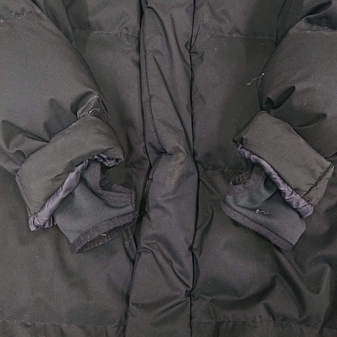 《美品》ザノースフェイス ロングダウンジャケット 黒 メンズ XL(105)