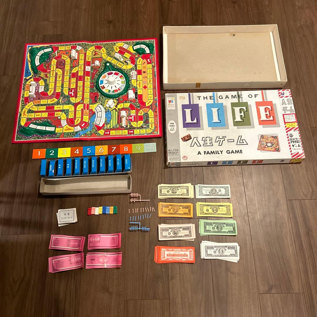 ニュー人生ゲーム 昭和レトロ タカラ ボードゲーム 二代目 激レア