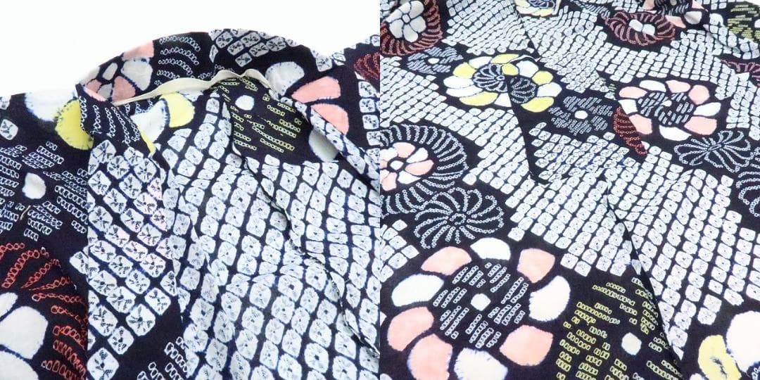 専用Y3423◇美品 有松鳴海絞り 綿 居敷当て付 手縫い 高級浴衣 - メルカリ